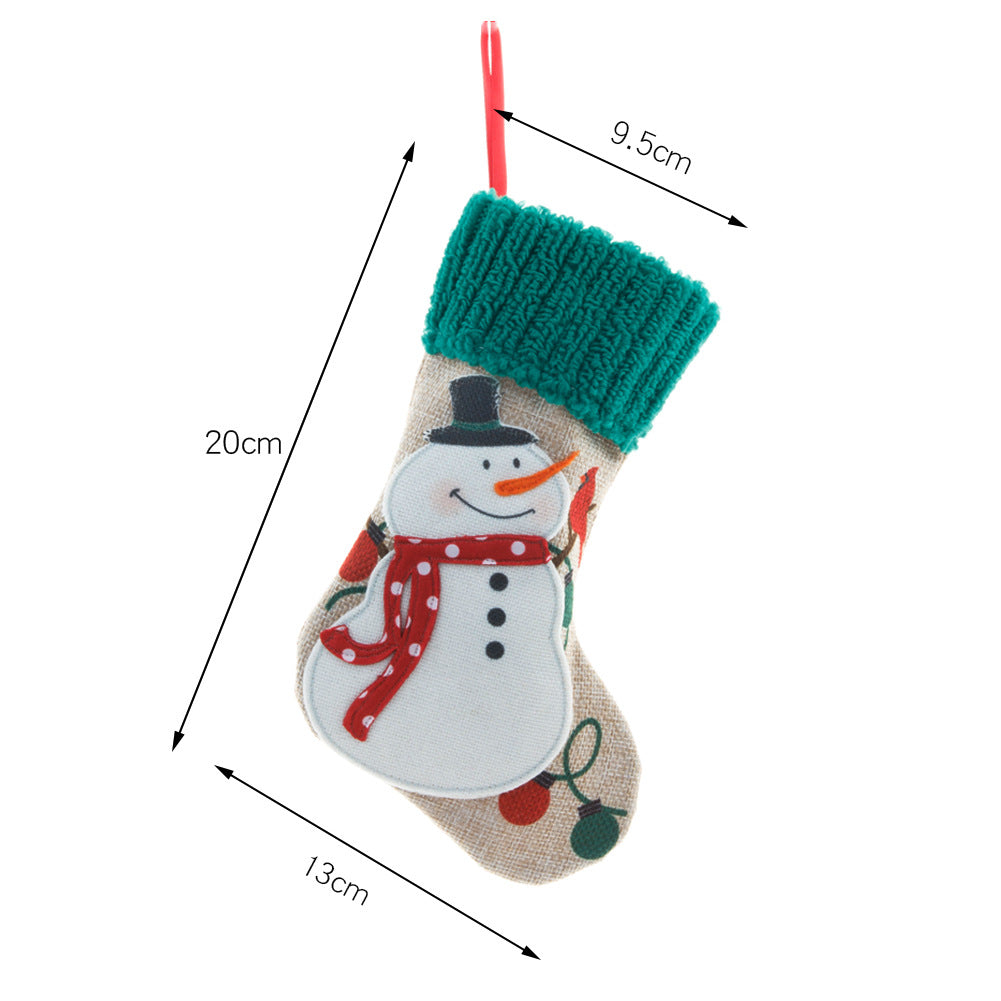 Pendant Christmas Socks Gift Bag