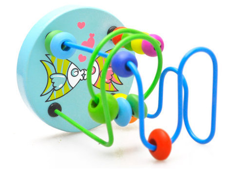 Wooden Early Education Round Bead Toy Brick