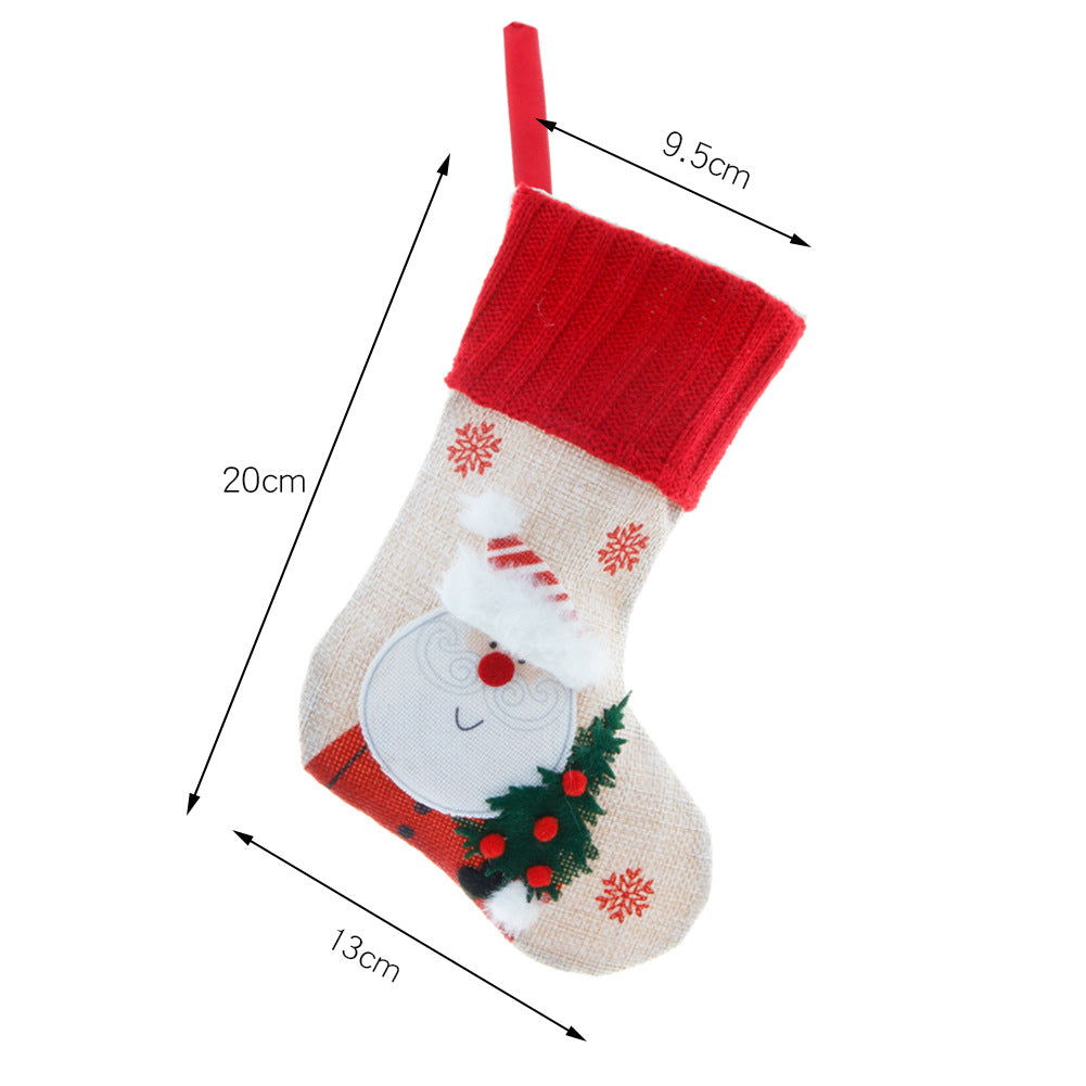 Pendant Christmas Socks Gift Bag