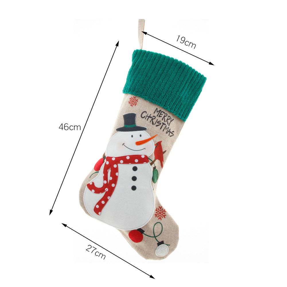 Pendant Christmas Socks Gift Bag