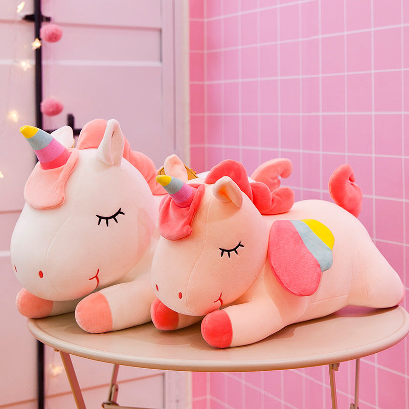 Unicorn doll rainbow pony plush toy (available in 3 sizes)